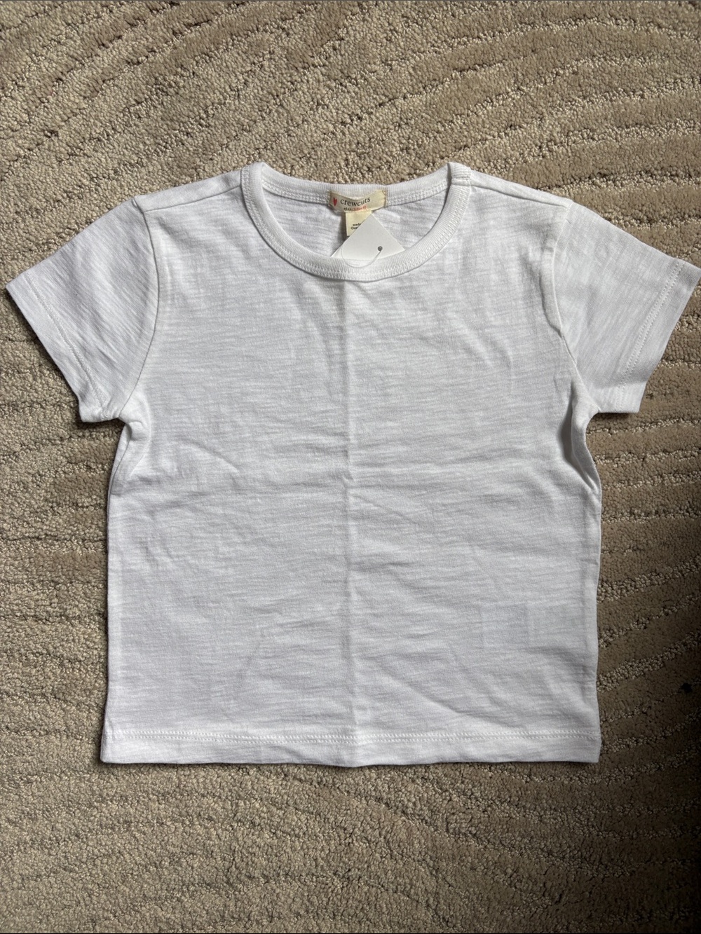 NEW Crewcuts by J.Crew white burnout tee shirt